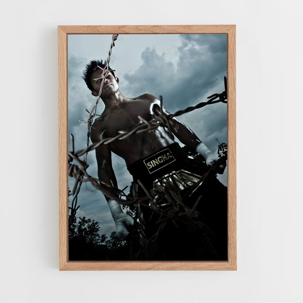 Poster Le Maître du Bâton – affiche Muay Thai (vue 4)